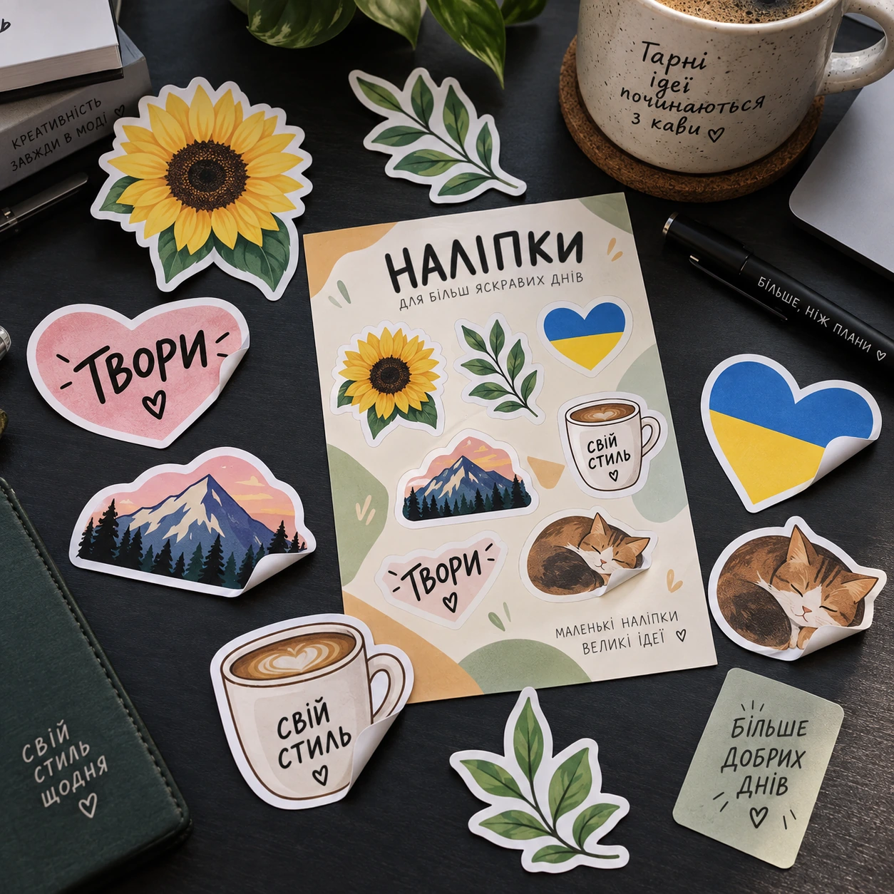 Контурні наліпки та стікерпак