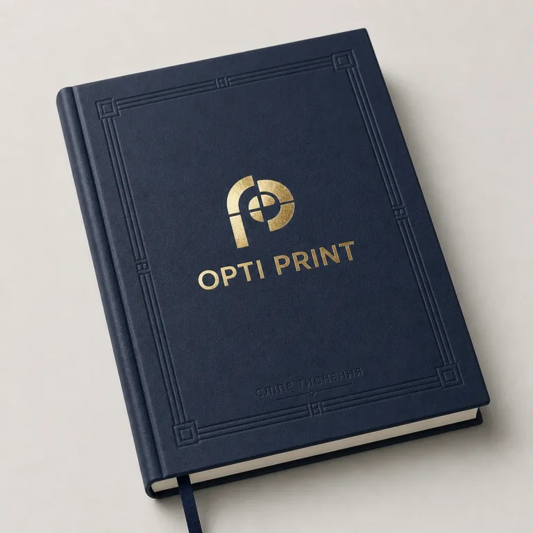 Щоденник Opti Print із золотим та сліпим тисненням